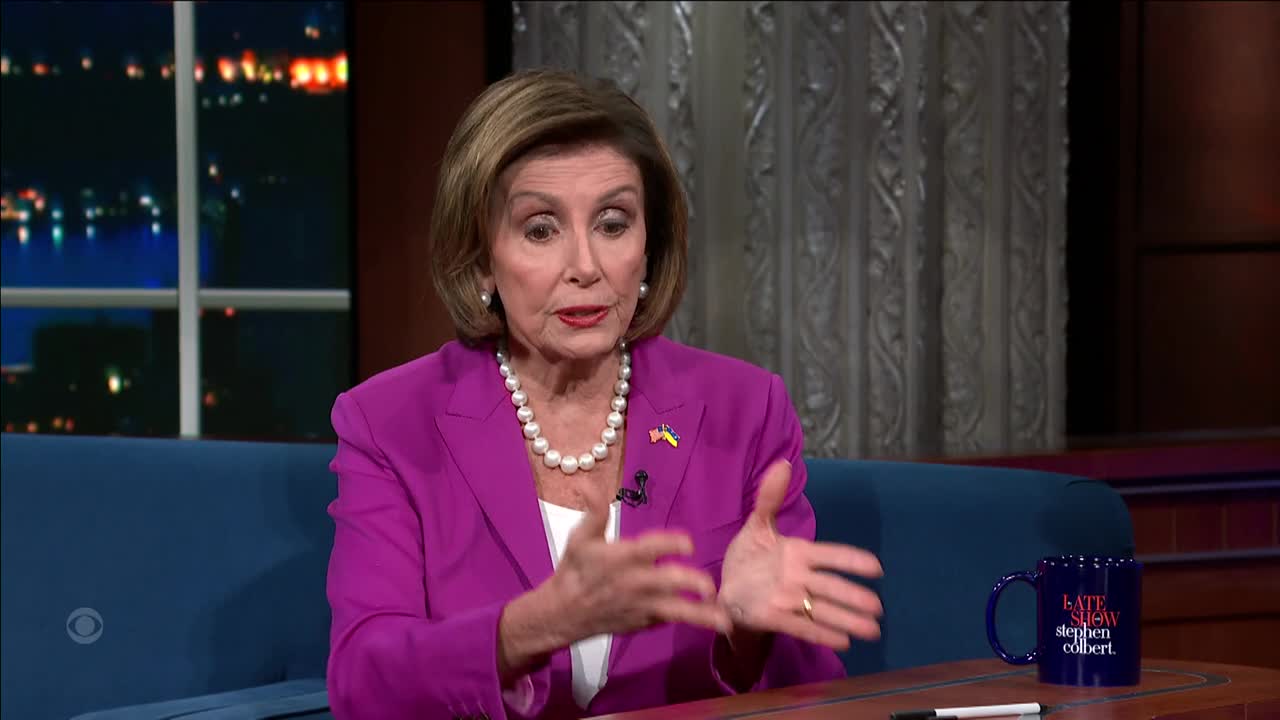 Stephen Colbert 2022 10 03 Nancy Pelosi 720p WEB H264 JEBAITED TGx