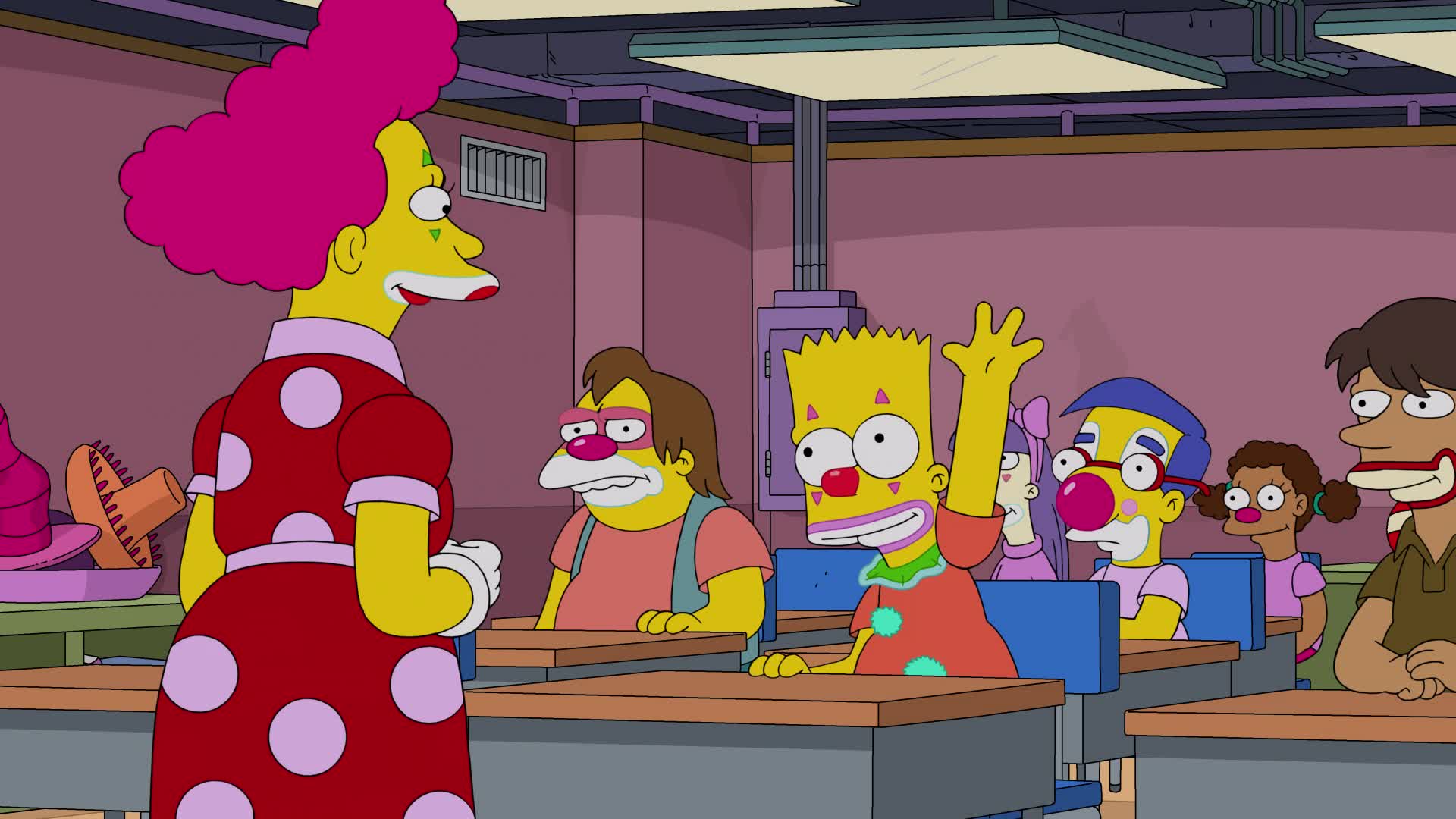 The Simpsons S34E21 Clown v Board of Education 1080p DSNP WEB DL DD 5 1 H 264 NTb TGx