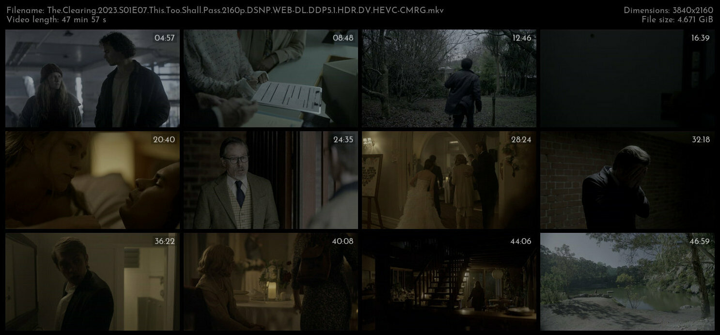 The Clearing 2023 S01E07 This Too Shall Pass 2160p DSNP WEB DL DDP5 1 HDR DV HEVC CMRG TGx