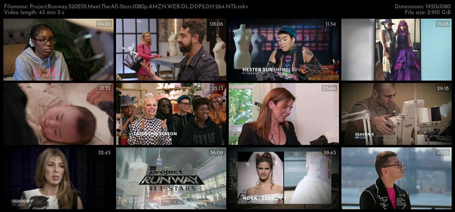 Project Runway S20E01 Meet The All Stars 1080p AMZN WEB DL DDP2 0 H 264 NTb TGx