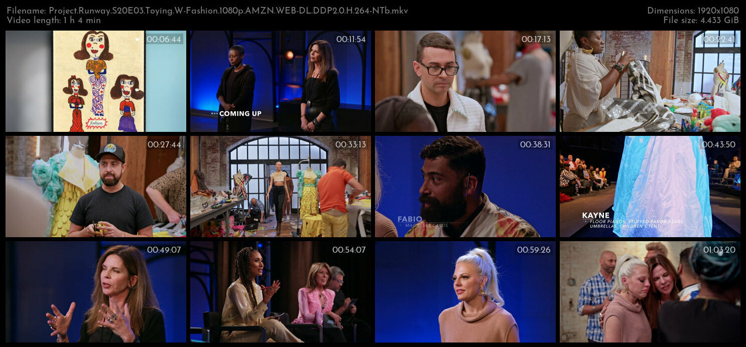 Project Runway S20E03 Toying W Fashion 1080p AMZN WEB DL DDP2 0 H 264 NTb TGx