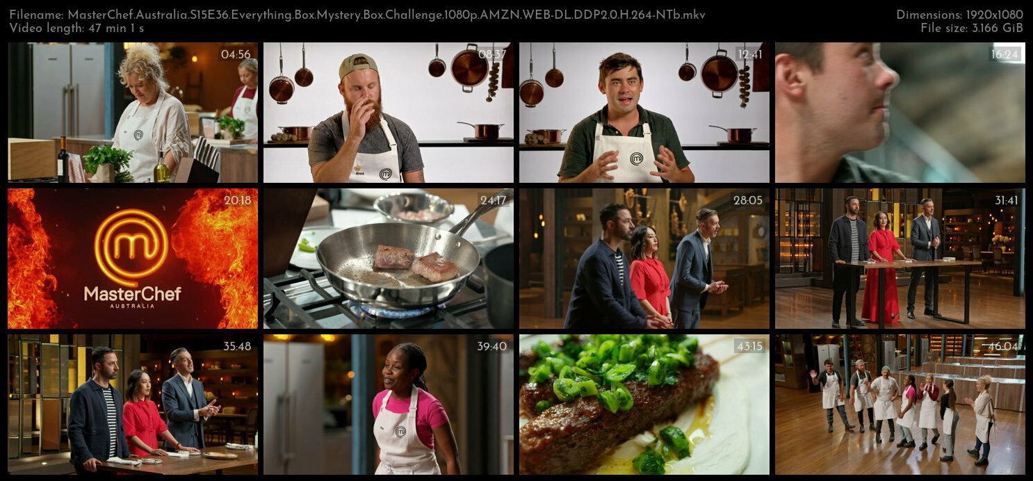 MasterChef Australia S15E36 Everything Box Mystery Box Challenge 1080p AMZN WEB DL DDP2 0 H 264 NTb