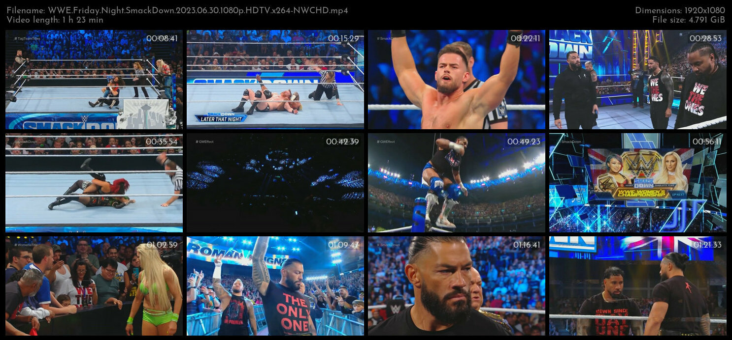 WWE Friday Night SmackDown 2023 06 30 1080p HDTV x264 NWCHD TGx