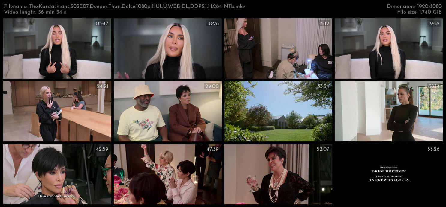 The Kardashians S03E07 Deeper Than Dolce 1080p HULU WEB DL DDP5 1 H 264 NTb TGx