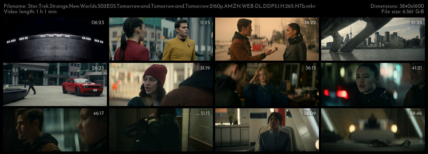 Star Trek Strange New Worlds S02E03 Tomorrow and Tomorrow and Tomorrow 2160p AMZN WEB DL DDP5 1 H 26