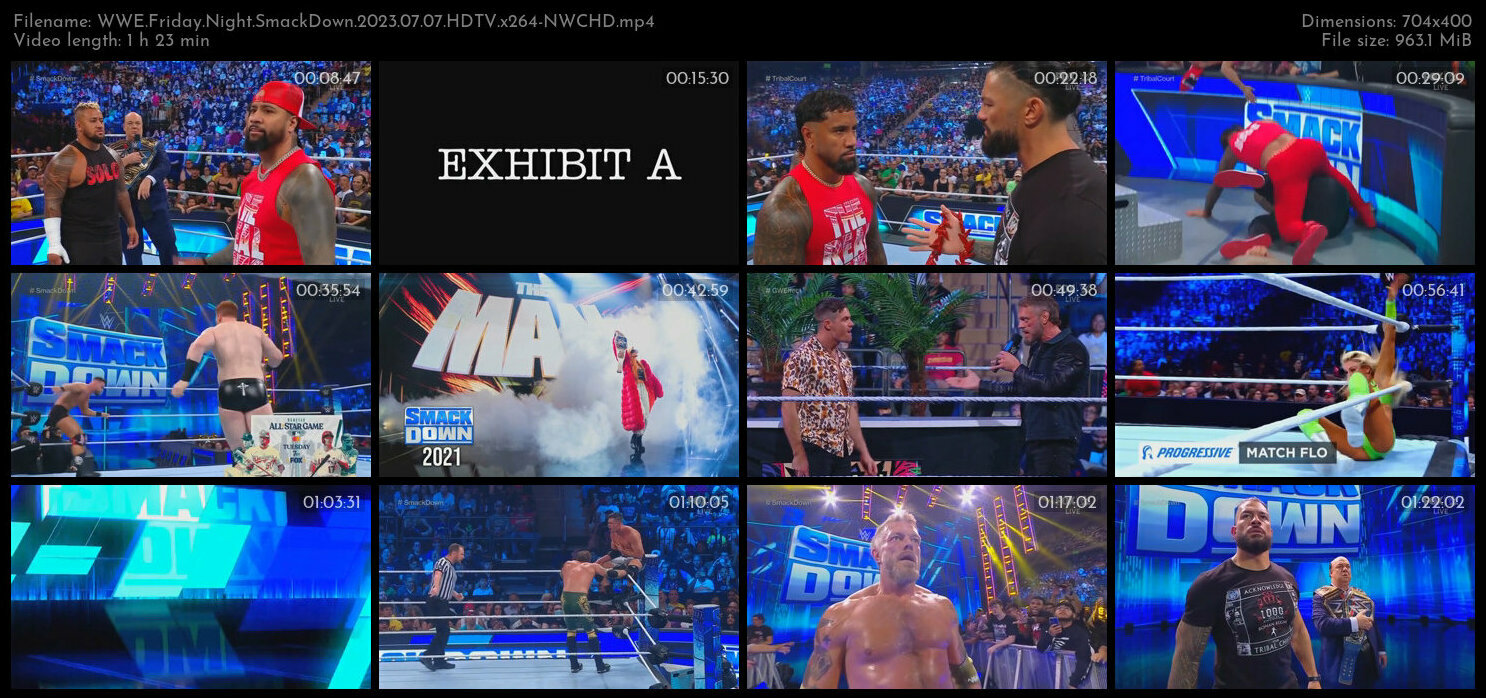 WWE Friday Night SmackDown 2023 07 07 HDTV x264 NWCHD TGx