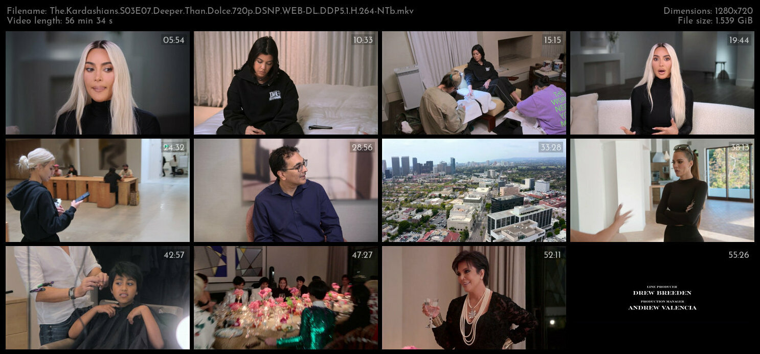 The Kardashians S03E07 Deeper Than Dolce 720p DSNP WEB DL DDP5 1 H 264 NTb TGx