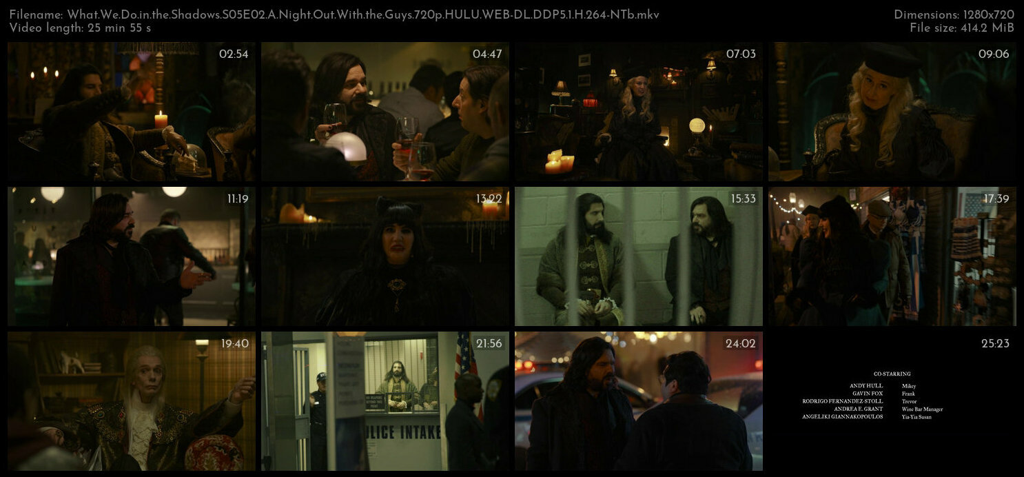 What We Do in the Shadows S05E02 A Night Out With the Guys 720p HULU WEB DL DDP5 1 H 264 NTb TGx