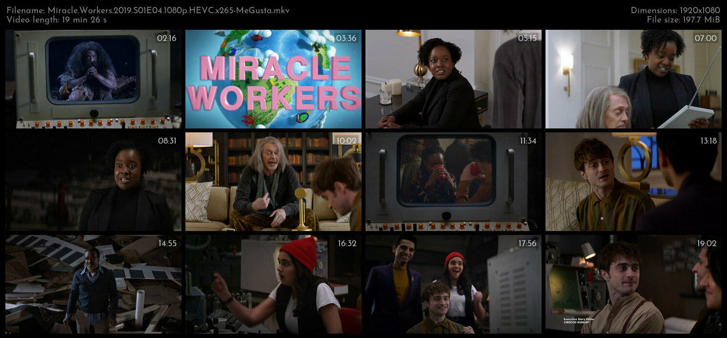 Miracle Workers 2019 S01E04 1080p HEVC x265 MeGusta TGx