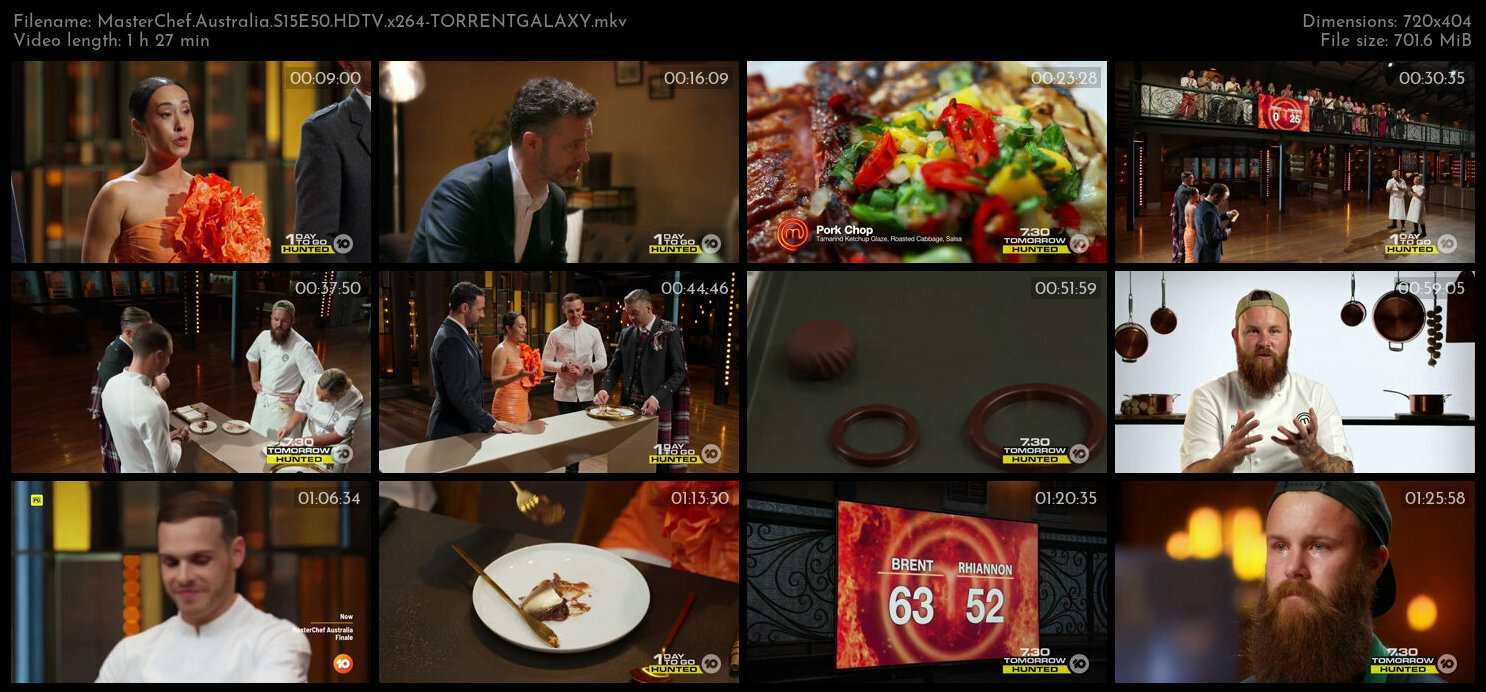 MasterChef Australia S15E50 HDTV x264 TORRENTGALAXY