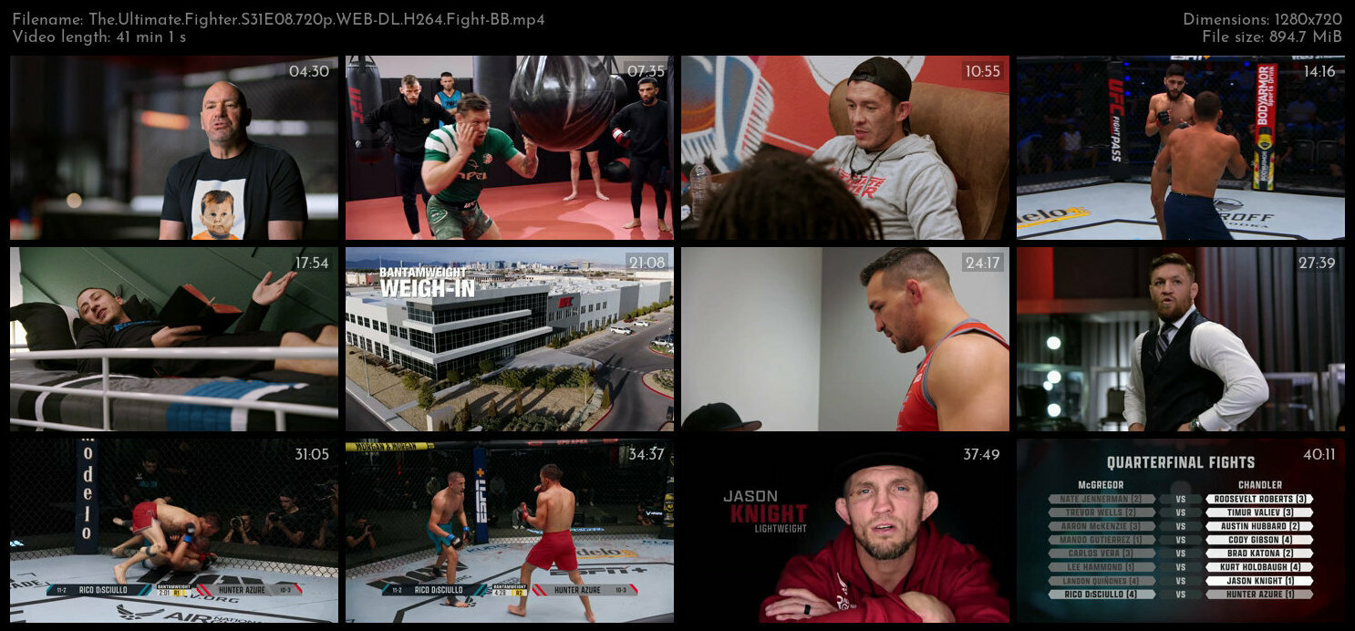 The Ultimate Fighter S31E08 720p WEB DL H264 Fight BB