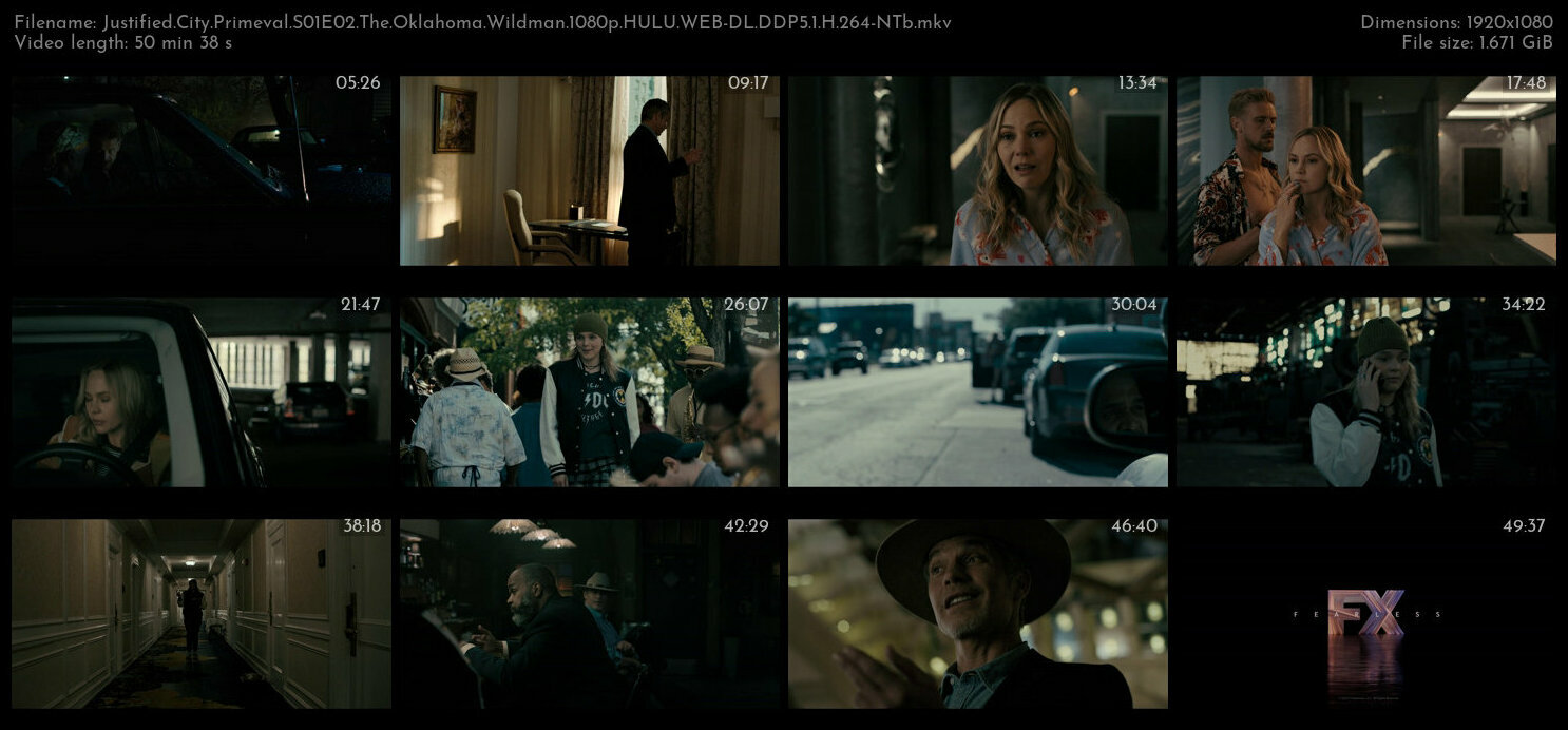 Justified City Primeval S01E02 The Oklahoma Wildman 1080p HULU WEB DL DDP5 1 H 264 NTb TGx