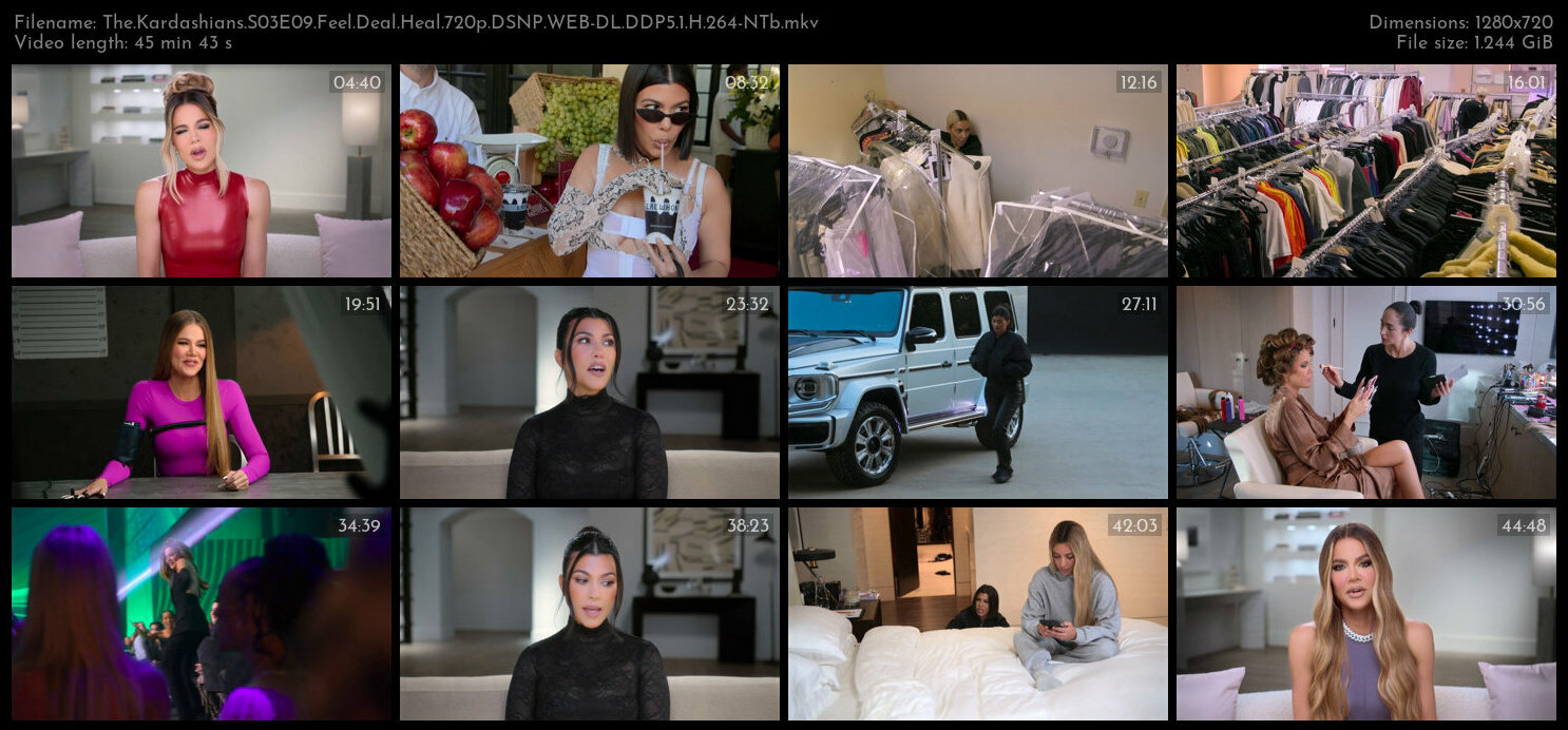 The Kardashians S03E09 Feel Deal Heal 720p DSNP WEB DL DDP5 1 H 264 NTb TGx