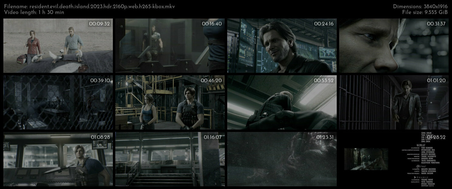 Resident Evil Death Island 2023 HDR 2160p WEB H265 KBOX TGx