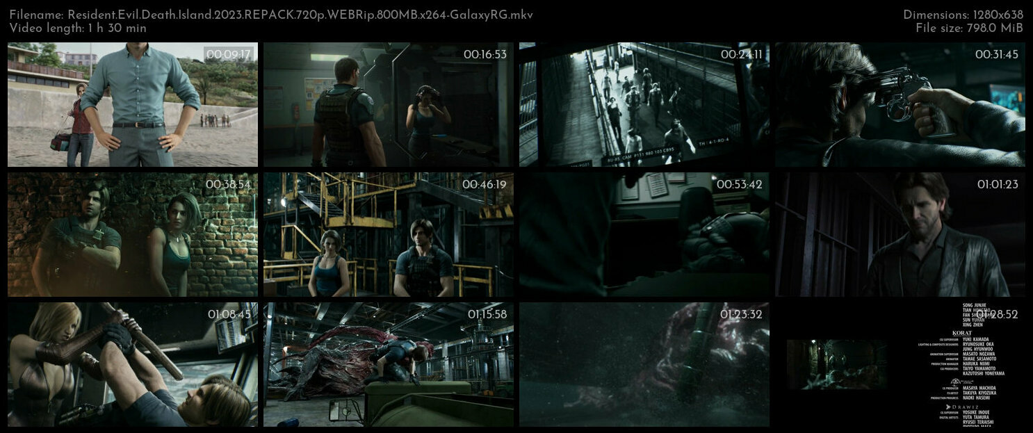 Resident Evil Death Island 2023 REPACK 720p WEBRip 800MB x264 GalaxyRG