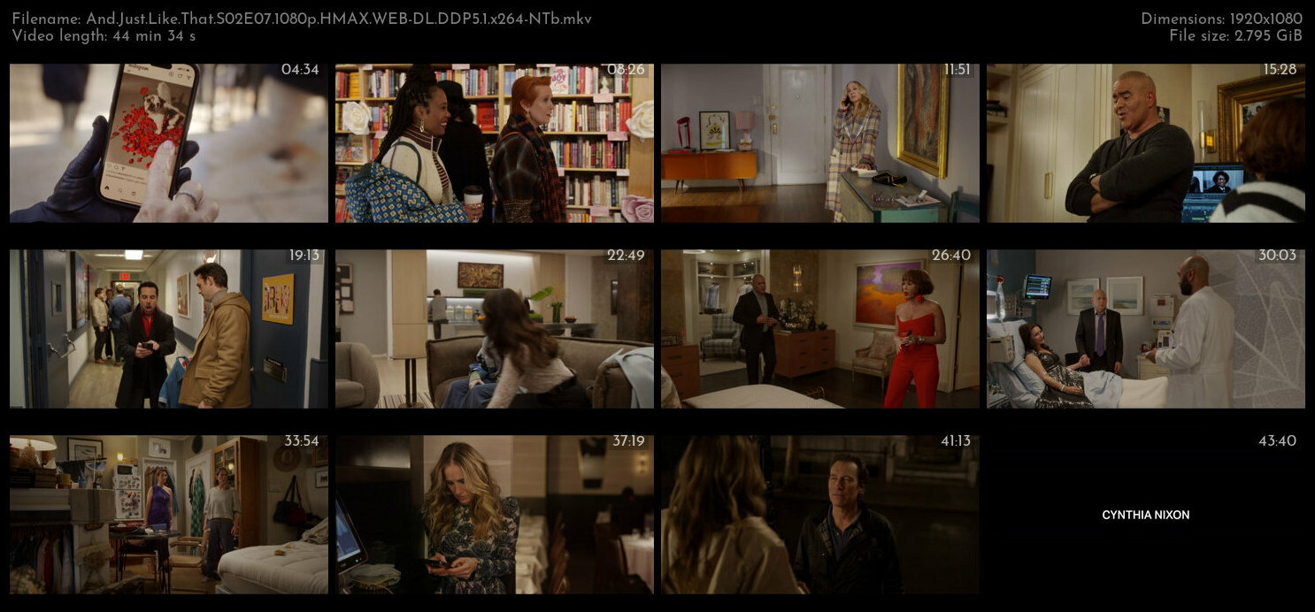 And Just Like That S02E07 1080p HMAX WEB DL DDP5 1 x264 NTb TGx