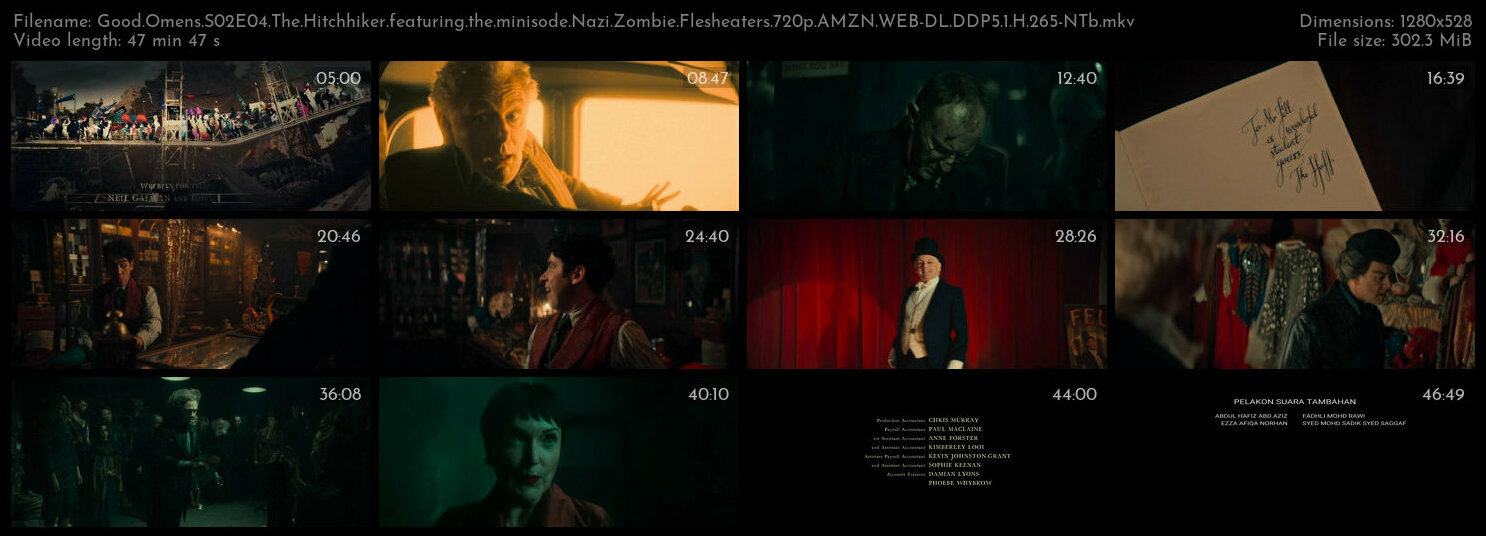 Good Omens S02E04 The Hitchhiker featuring the minisode Nazi Zombie Flesheaters 720p AMZN WEB DL DDP