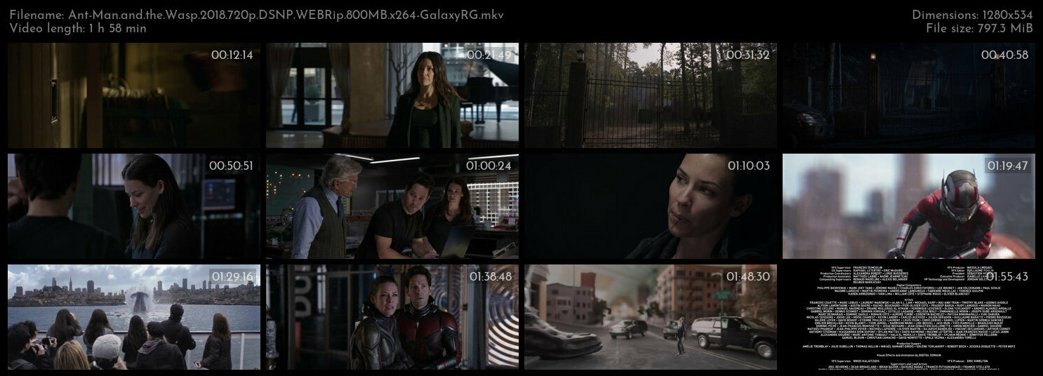Ant Man and the Wasp 2018 720p DSNP WEBRip 800MB x264 GalaxyRG