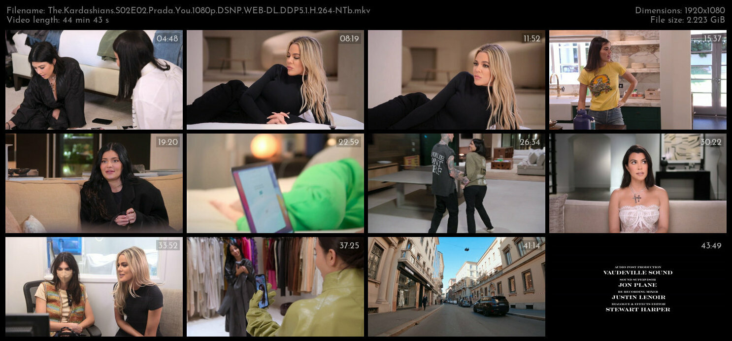 The Kardashians S02E02 Prada You 1080p DSNP WEB DL DDP5 1 H 264 NTb TGx