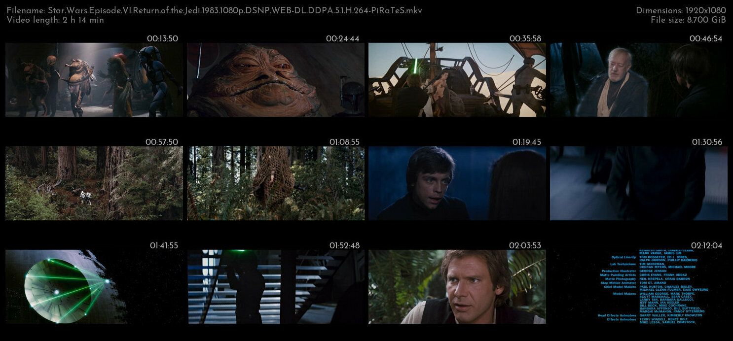 Star Wars Episode VI Return of the Jedi 1983 1080p DSNP WEB DL DDPA 5 1 H 264 PiRaTeS TGx
