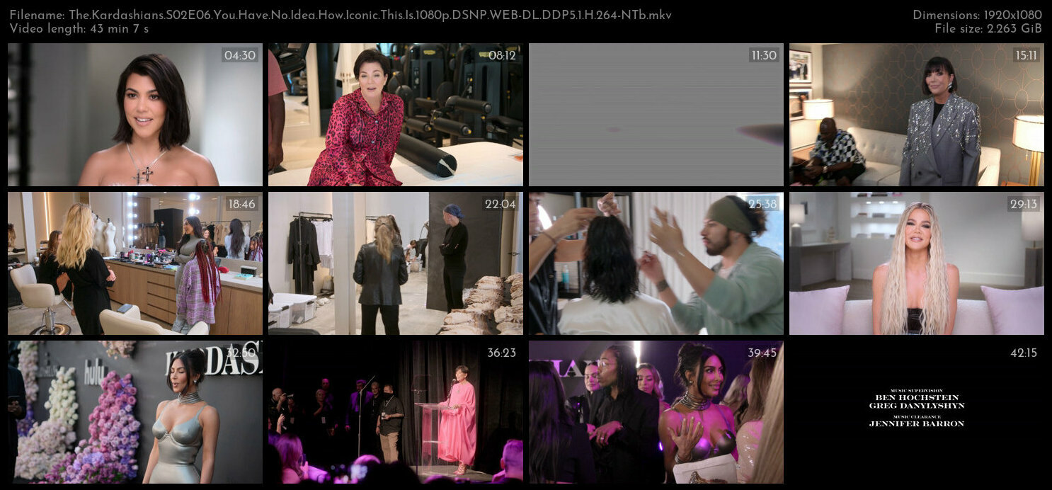 The Kardashians S02E06 You Have No Idea How Iconic This Is 1080p DSNP WEB DL DDP5 1 H 264 NTb TGx
