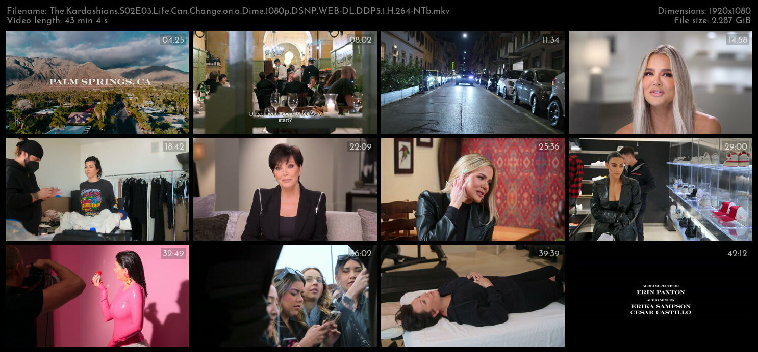 The Kardashians S02E03 Life Can Change on a Dime 1080p DSNP WEB DL DDP5 1 H 264 NTb TGx