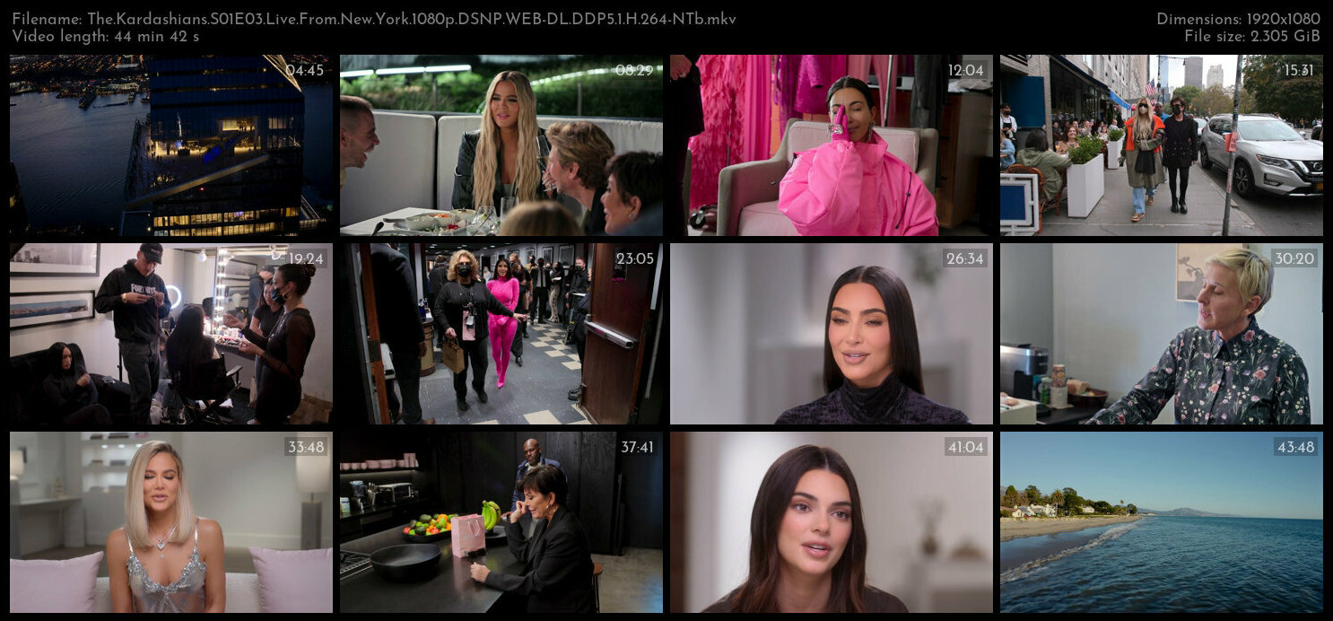 The Kardashians S01E03 Live From New York 1080p DSNP WEB DL DDP5 1 H 264 NTb TGx