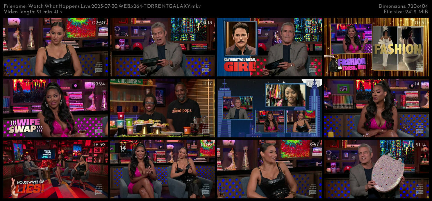 Watch What Happens Live 2023 07 30 WEB x264 TORRENTGALAXY