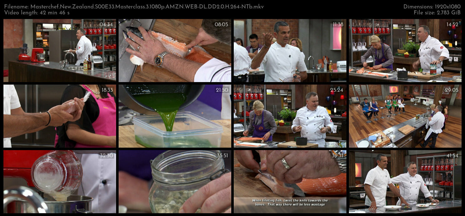 Masterchef New Zealand S00E33 Masterclass 3 1080p AMZN WEB DL DD2 0 H 264 NTb TGx