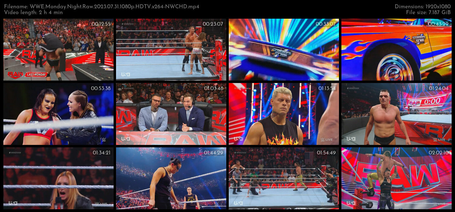 WWE Monday Night Raw 2023 07 31 1080p HDTV x264 NWCHD TGx