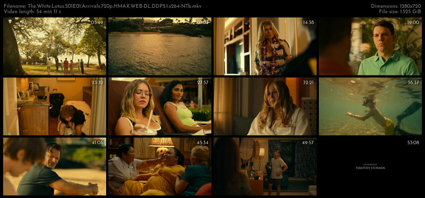 The White Lotus S01E01 Arrivals 720p HMAX WEB DL DDP5 1 x264 NTb TGx