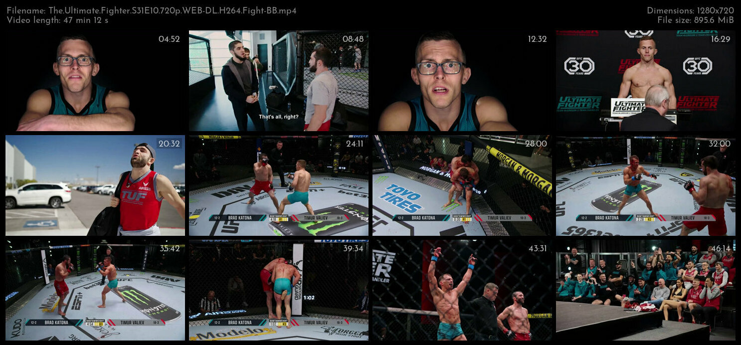 The Ultimate Fighter S31E10 720p WEB DL H264 Fight BB
