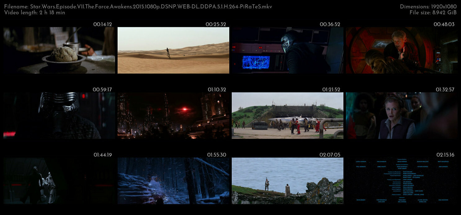 Star Wars Episode VII The Force Awakens 2015 1080p DSNP WEB DL DDPA 5 1 H 264 PiRaTeS TGx