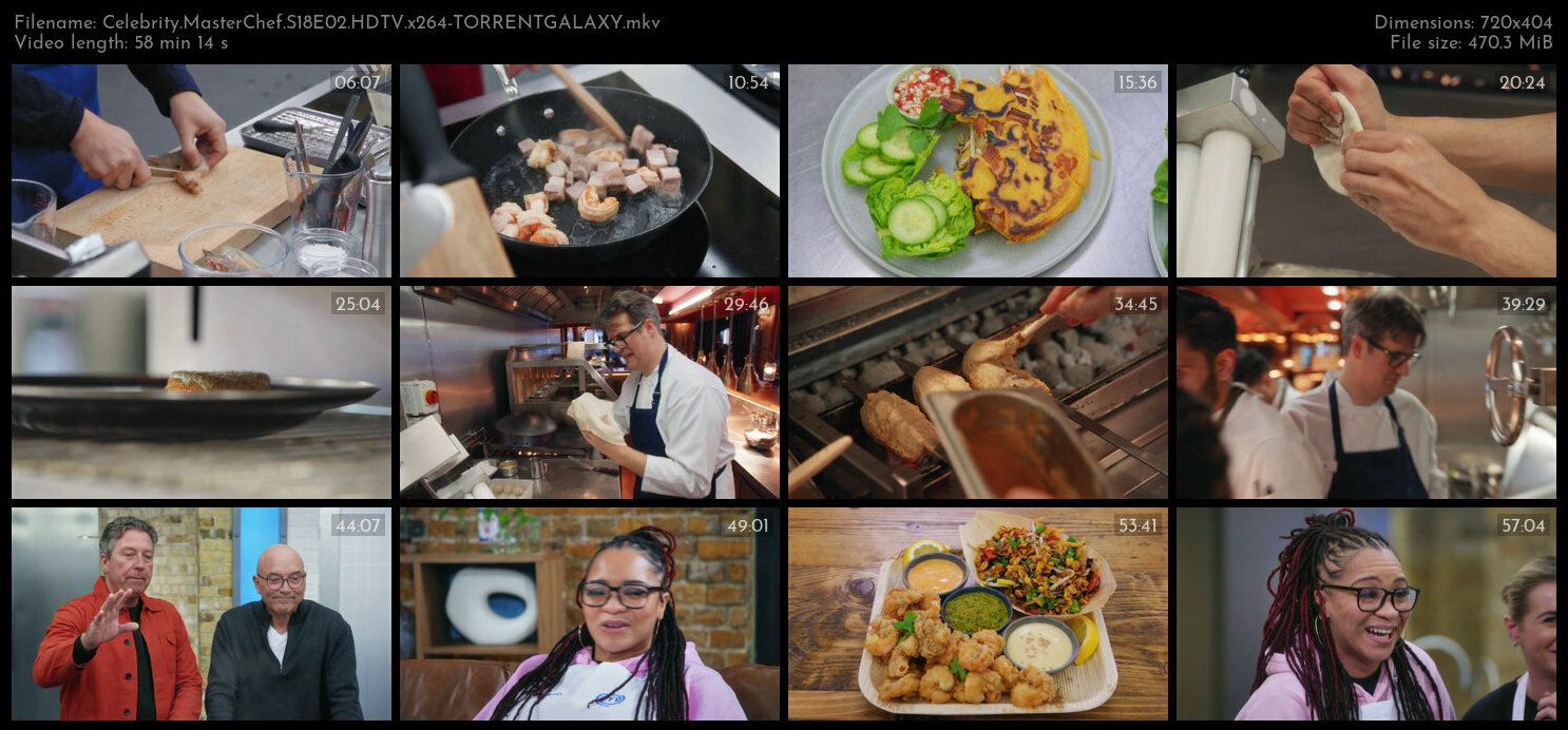 Celebrity MasterChef S18E02 HDTV x264 TORRENTGALAXY