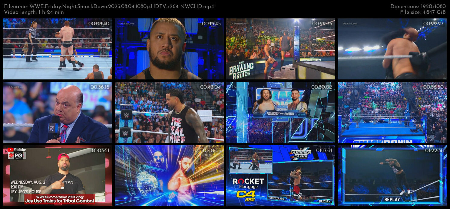 WWE Friday Night SmackDown 2023 08 04 1080p HDTV x264 NWCHD TGx