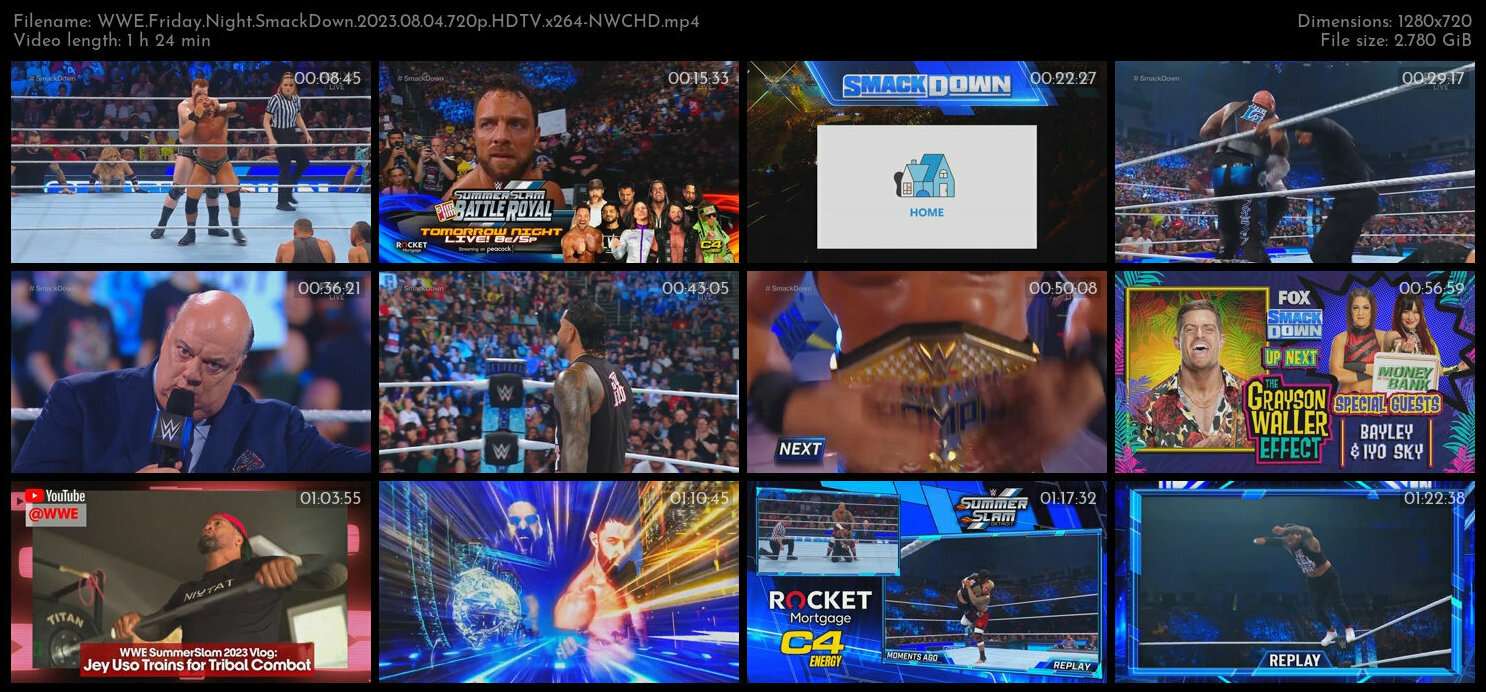 WWE Friday Night SmackDown 2023 08 04 720p HDTV x264 NWCHD TGx
