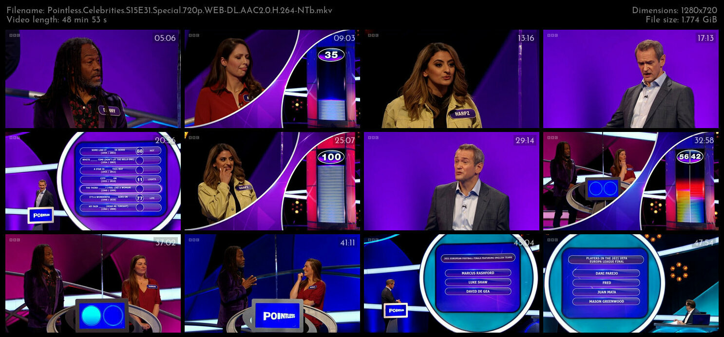 Pointless Celebrities S15E31 Special 720p WEB DL AAC2 0 H 264 NTb TGx