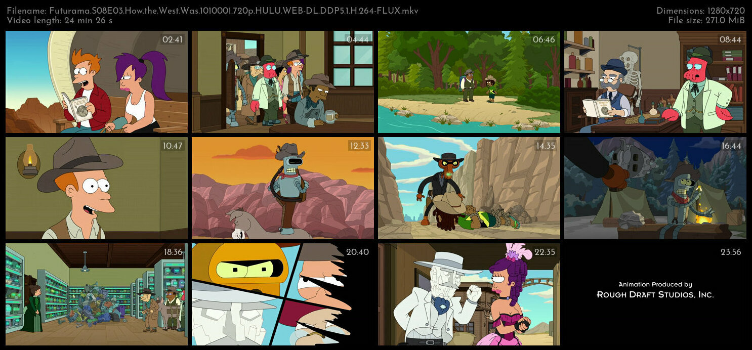 Futurama S08E03 How the West Was 1010001 720p HULU WEB DL DDP5 1 H 264 FLUX TGx