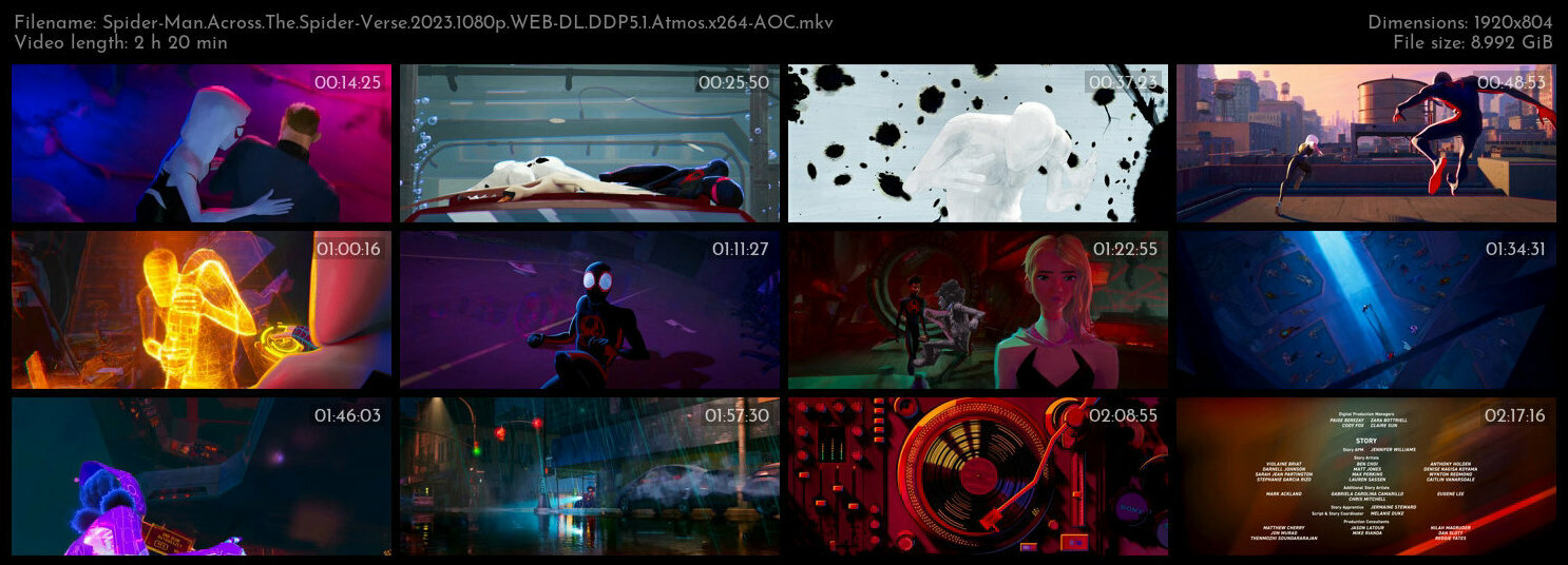 Spider Man Across The Spider Verse 2023 1080p WEB DL DDP5 1 Atmos x264 AOC TGx