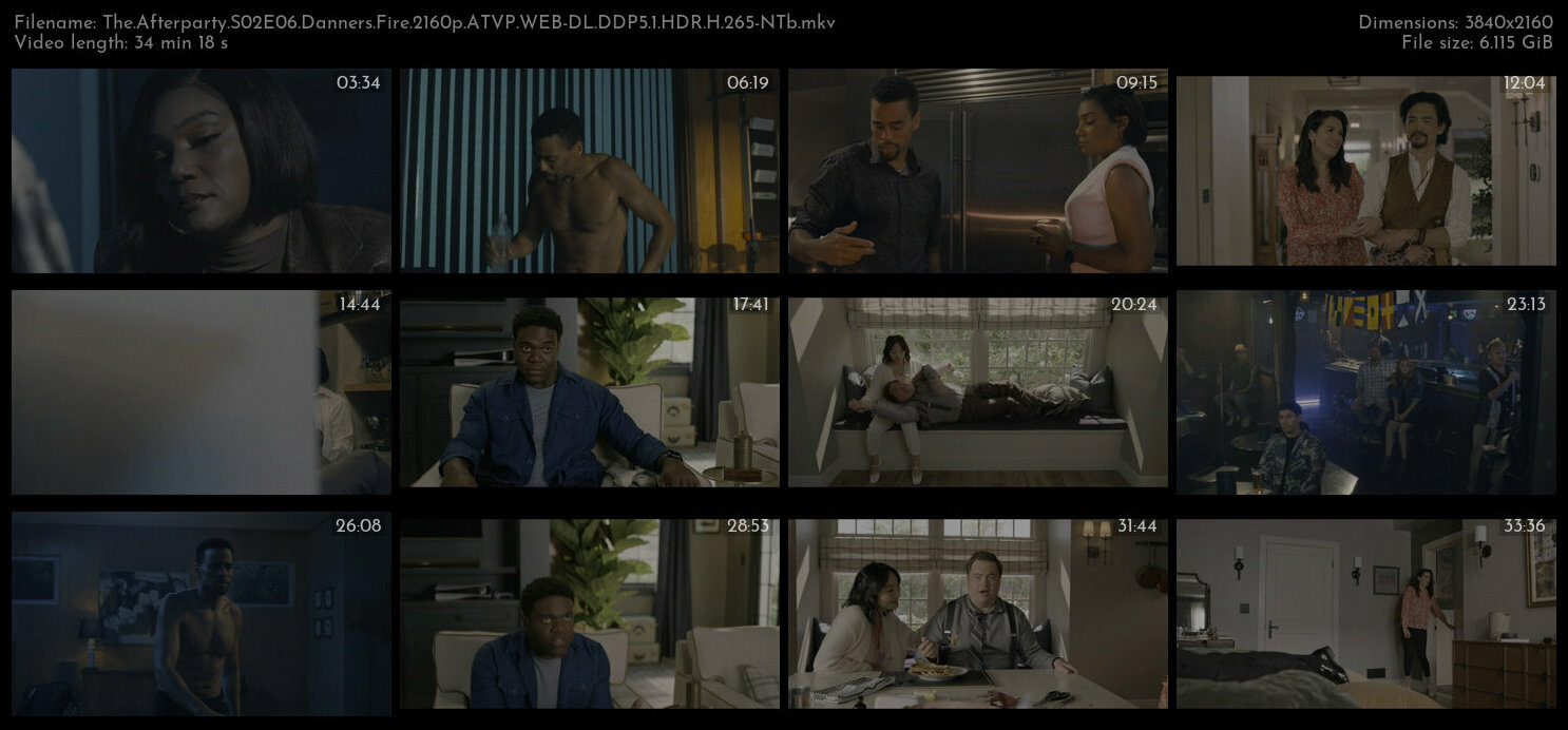 The Afterparty S02E06 2160p ATVP WEB DL DDPA5 1 HDR HEVC NTb TGx