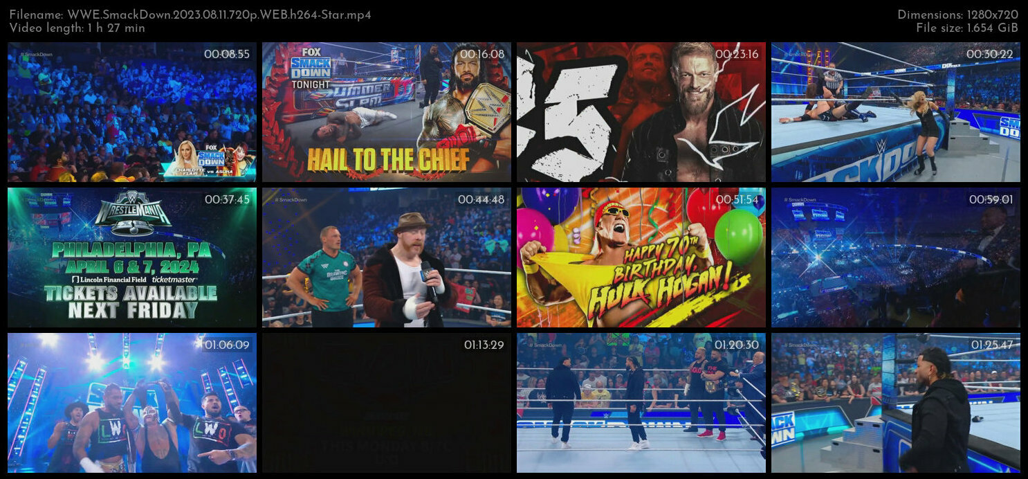 WWE SmackDown 2023 08 11 720p WEB h264 Star TGx