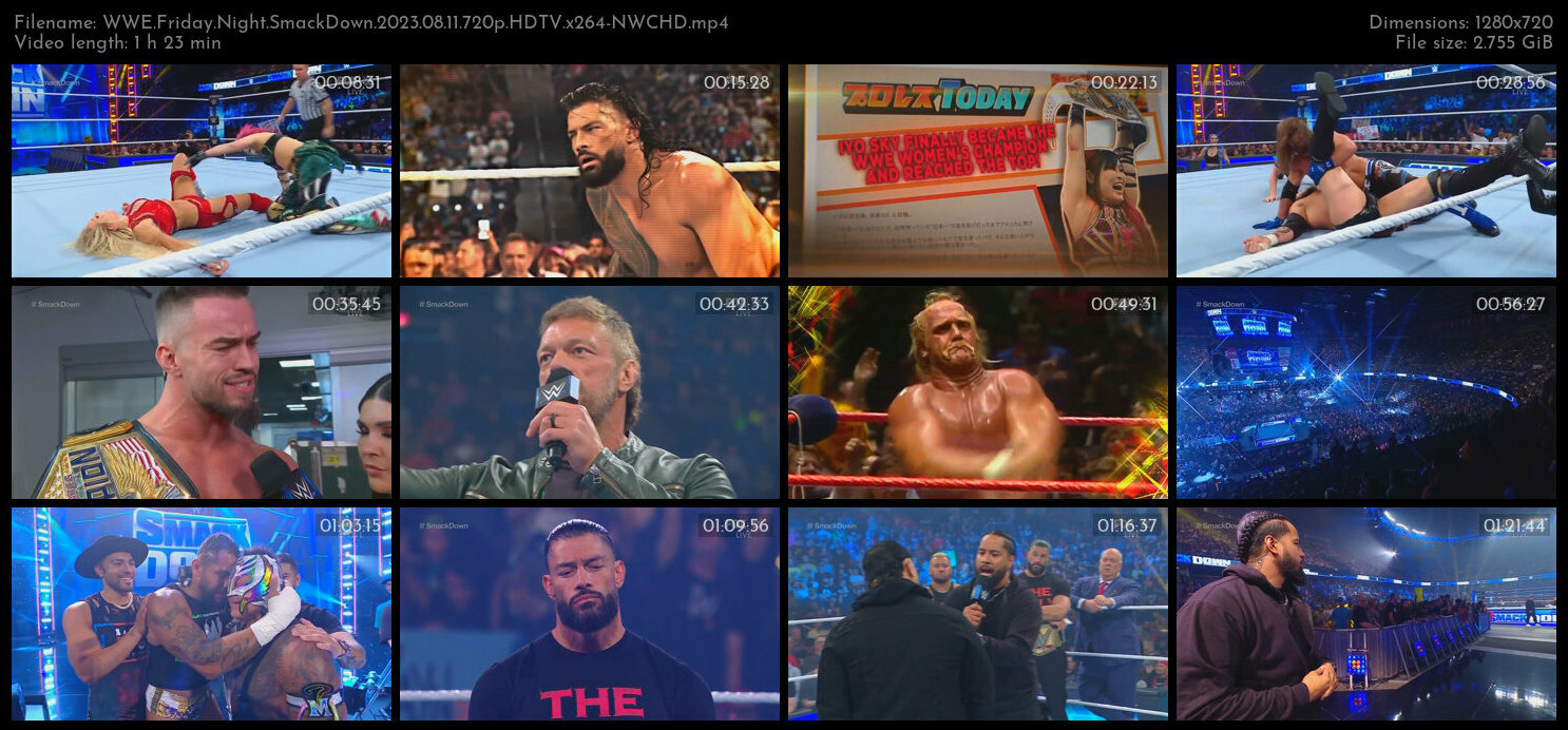 WWE Friday Night SmackDown 2023 08 11 720p HDTV x264 NWCHD TGx