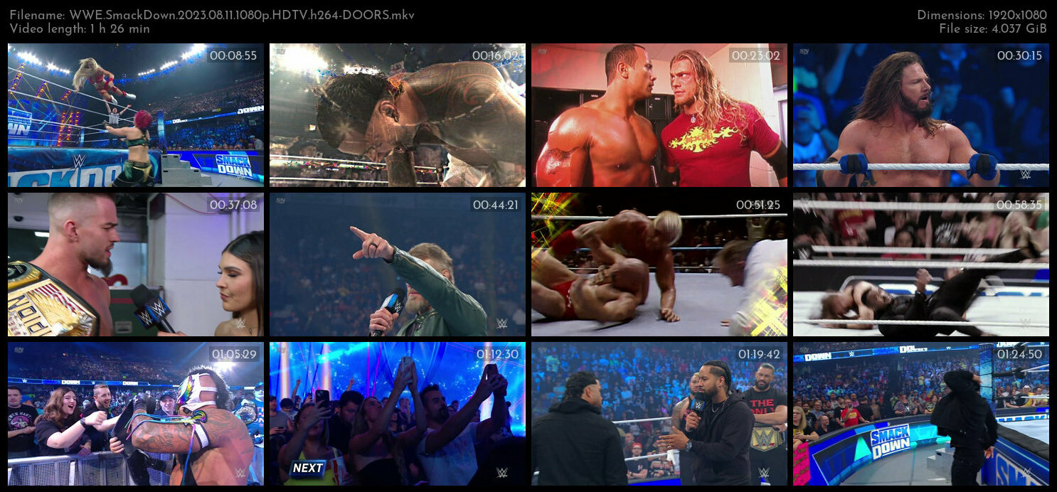 WWE SmackDown 2023 08 11 1080p HDTV h264 DOORS TGx