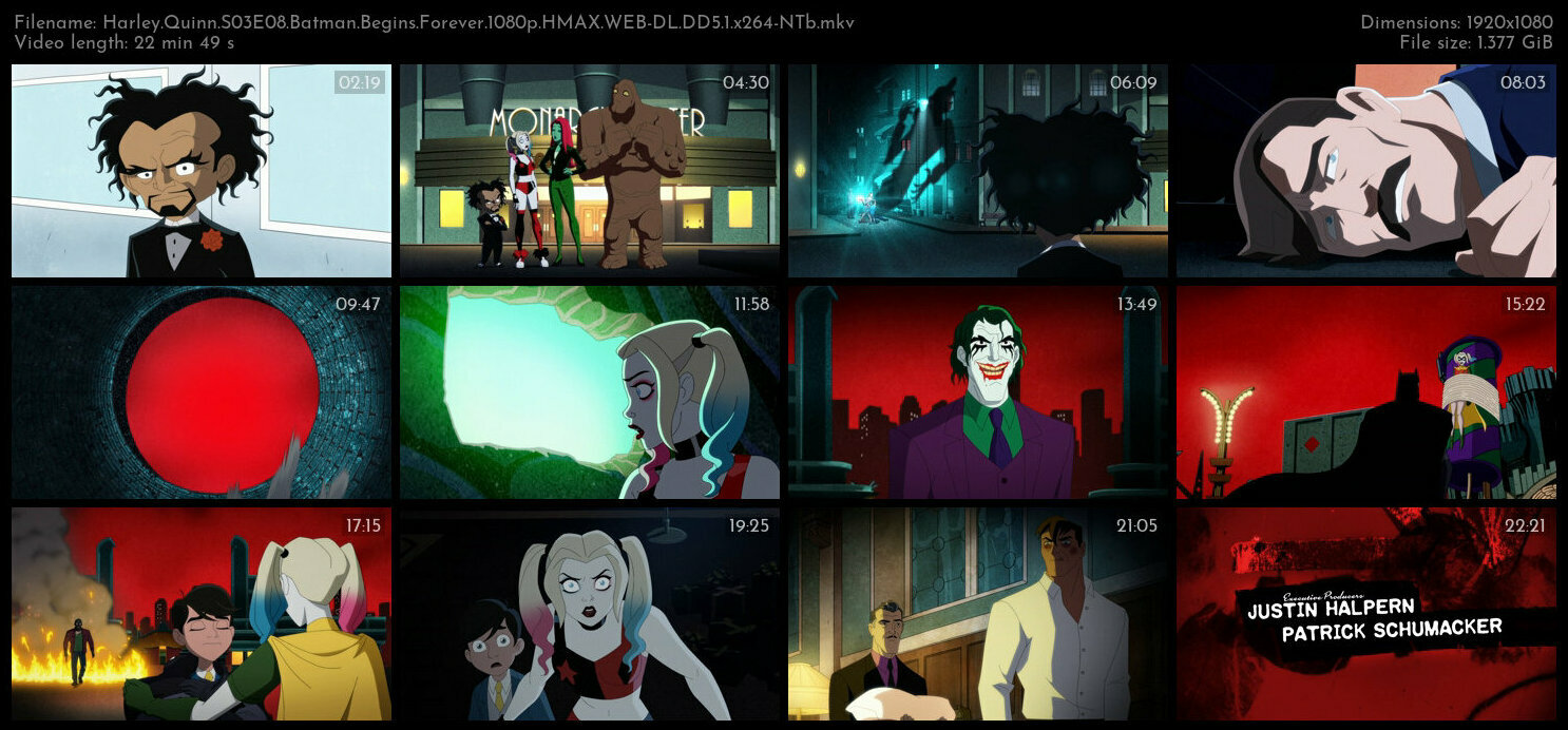 Harley Quinn S03E08 Batman Begins Forever 1080p HMAX WEB DL DD5 1 x264 NTb TGx