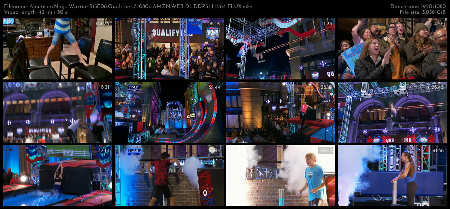 American Ninja Warrior S15E06 Qualifiers 7 1080p AMZN WEB DL DDP5 1 H 264 FLUX TGx