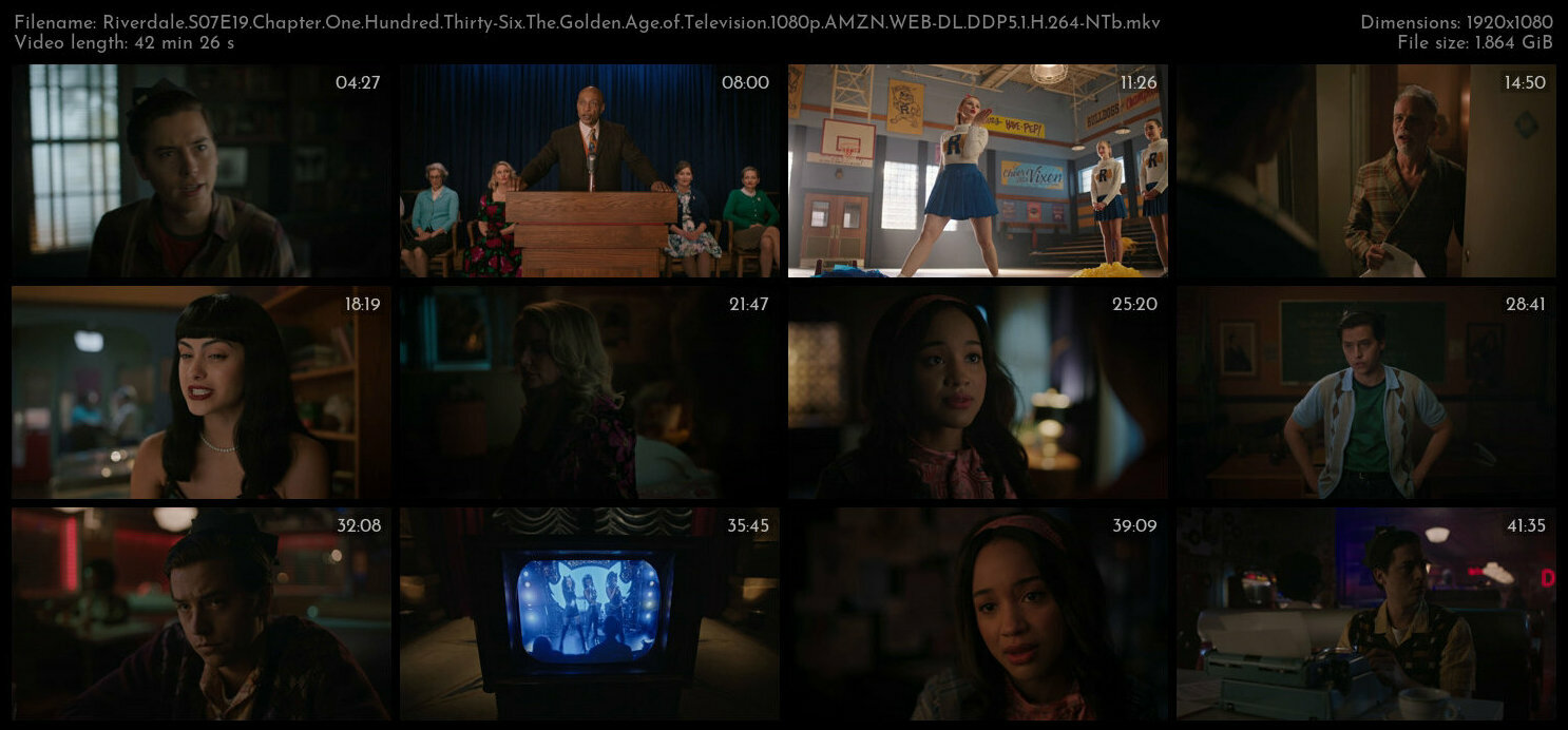 Riverdale S07E19 Chapter One Hundred Thirty Six The Golden Age of Television 1080p AMZN WEB DL DDP5