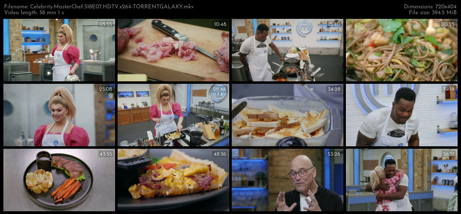 Celebrity MasterChef S18E07 HDTV x264 TORRENTGALAXY