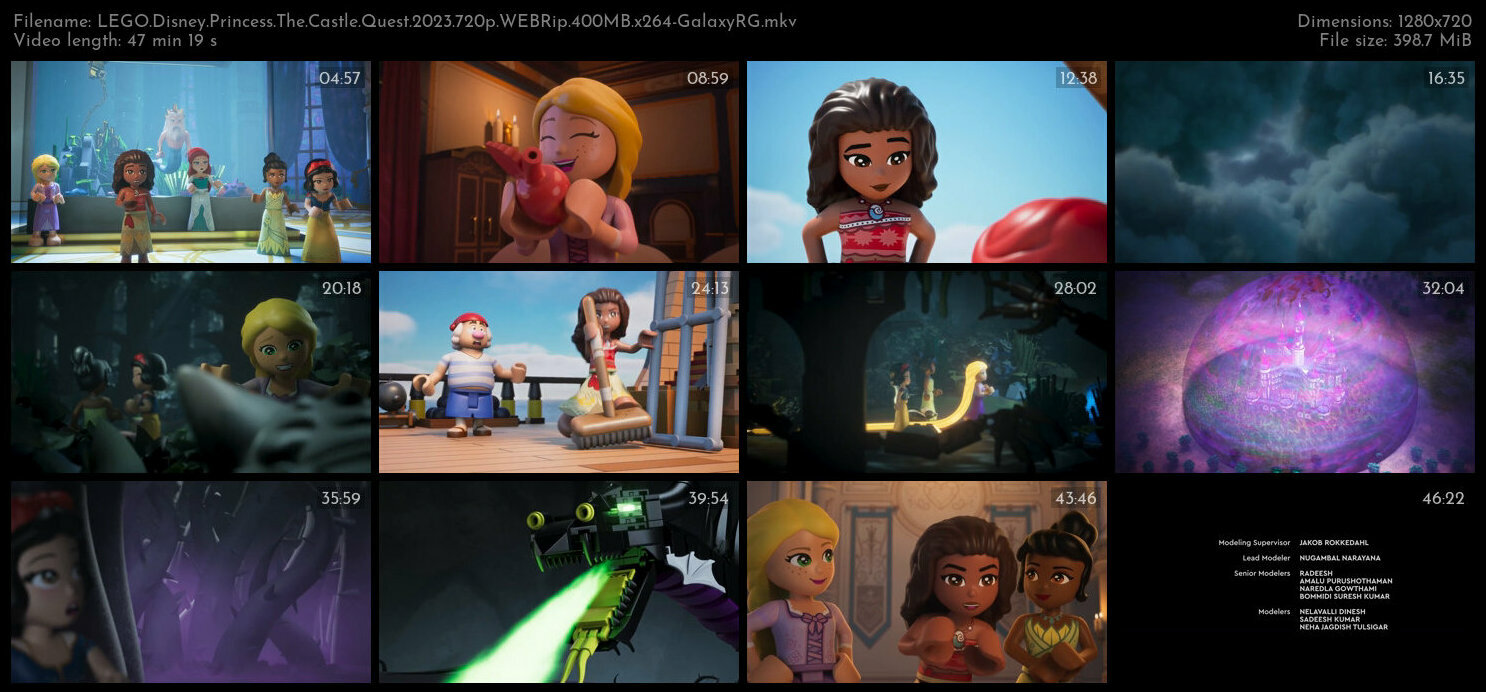 LEGO Disney Princess The Castle Quest 2023 720p WEBRip 400MB x264 GalaxyRG