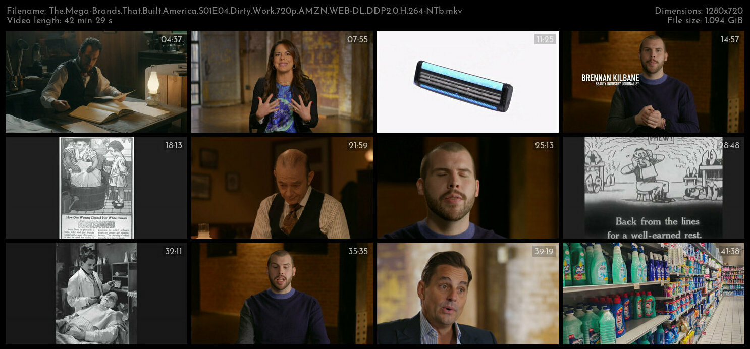 The Mega Brands That Built America S01E04 Dirty Work 720p AMZN WEB DL DDP2 0 H 264 NTb TGx