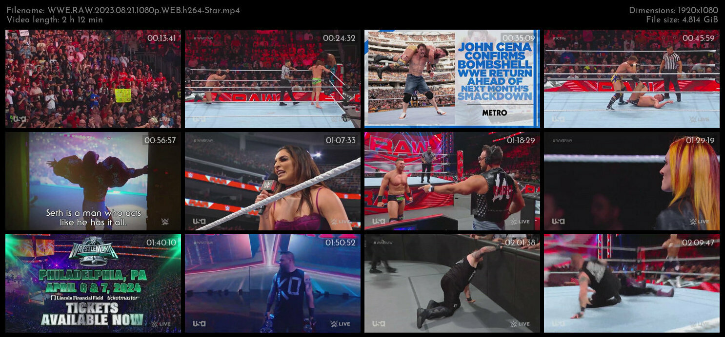 WWE RAW 2023 08 21 1080p WEB h264 Star TGx